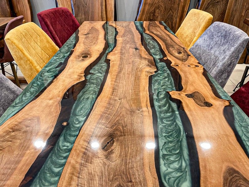 Table de salle à manger époxy