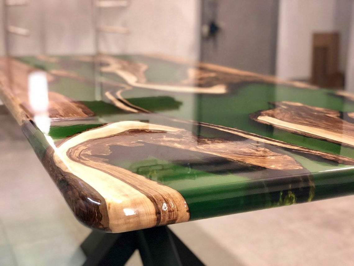 Table époxy vert