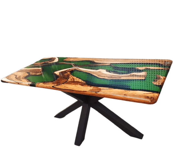 Table époxy vert