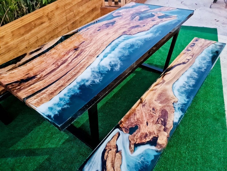 Table ocean en olivier