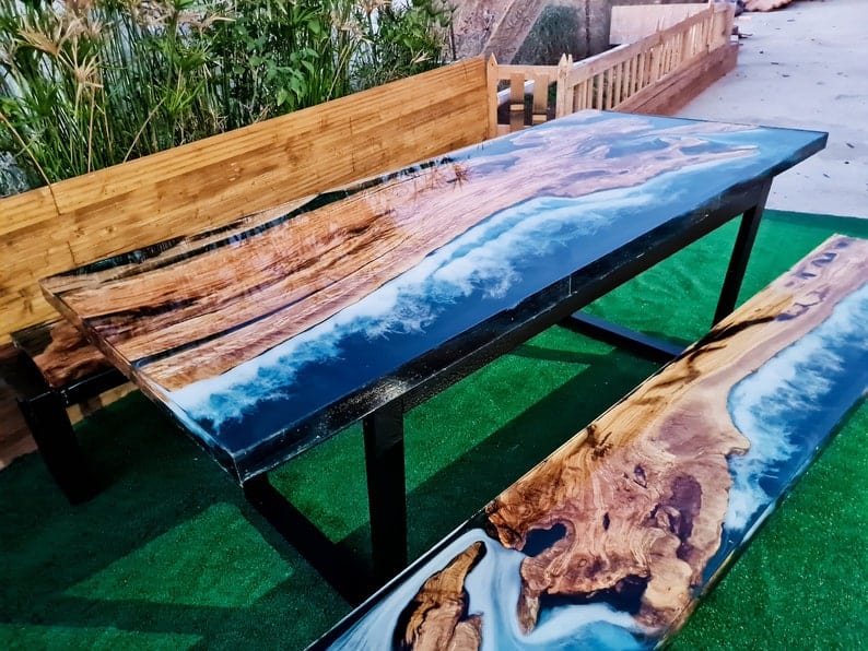 Table ocean en olivier