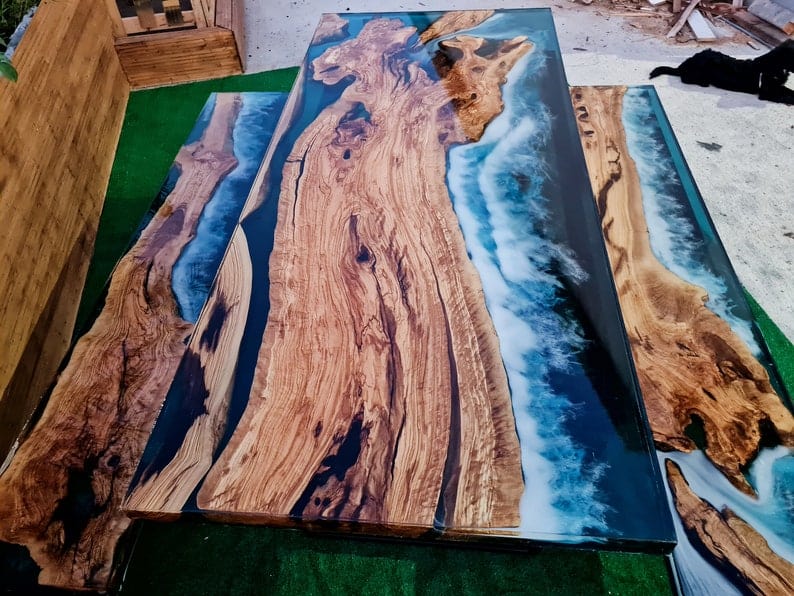 Table ocean en olivier