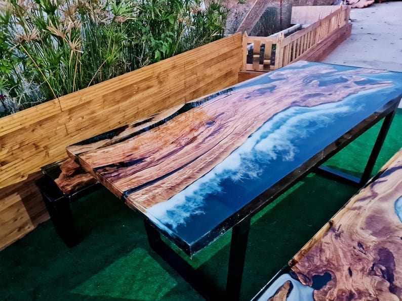 Table ocean en olivier