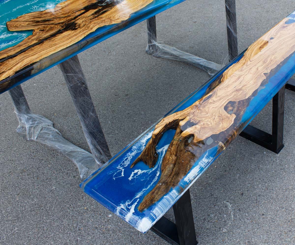 Table salle à manger époxy