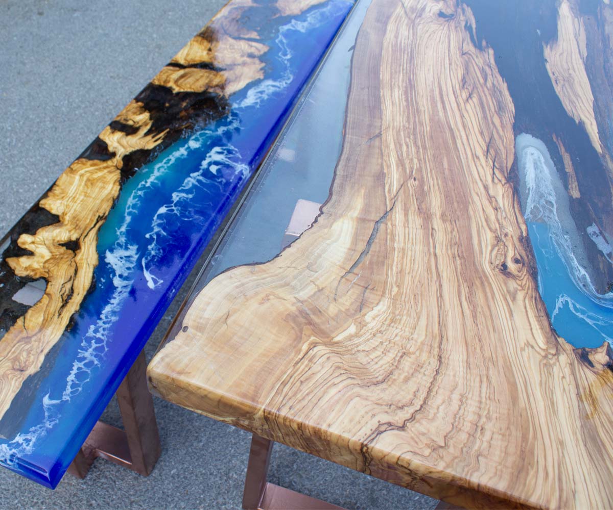 Table salle à manger époxy