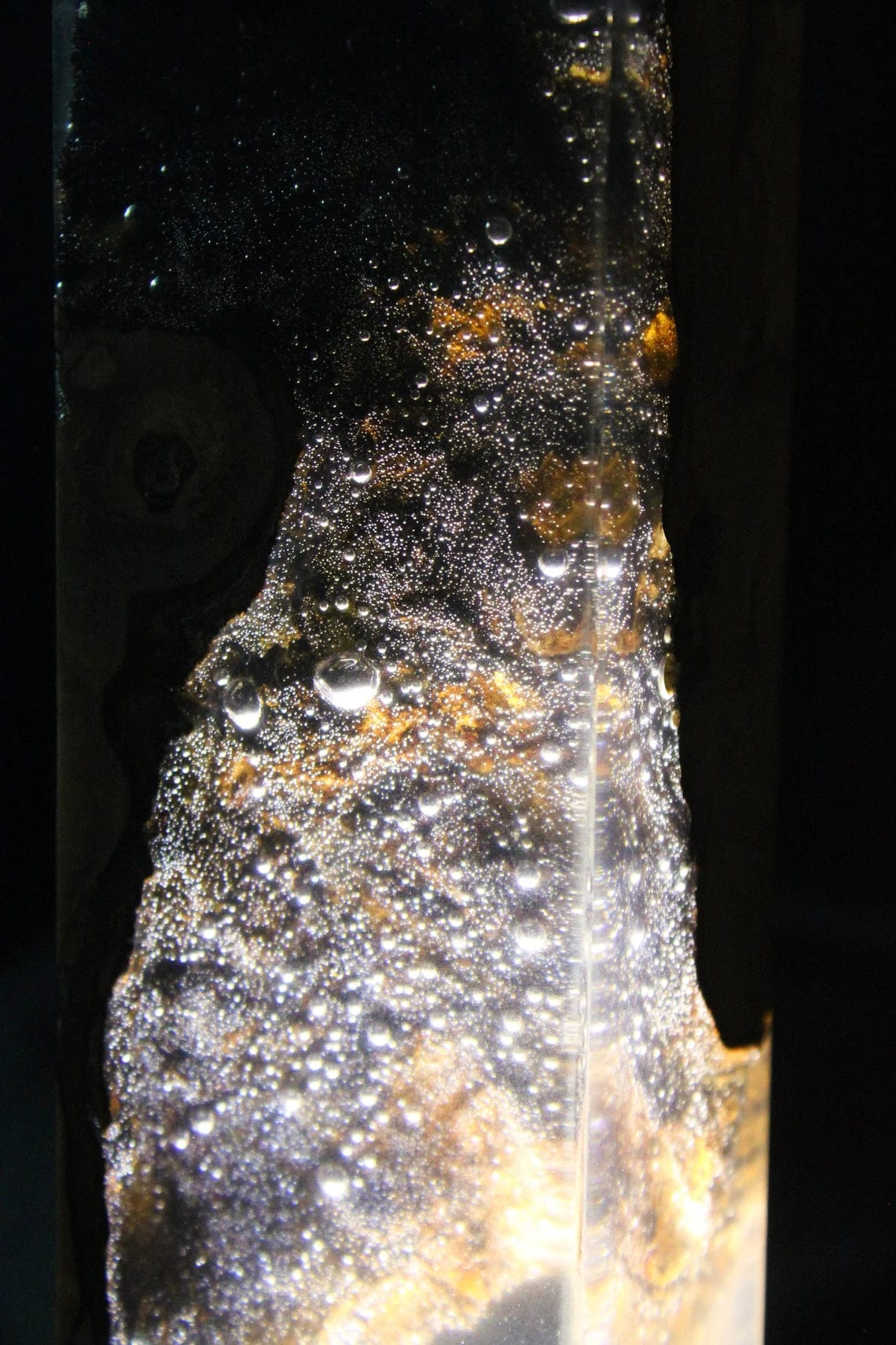 Veilleuse en résine blanc chaud