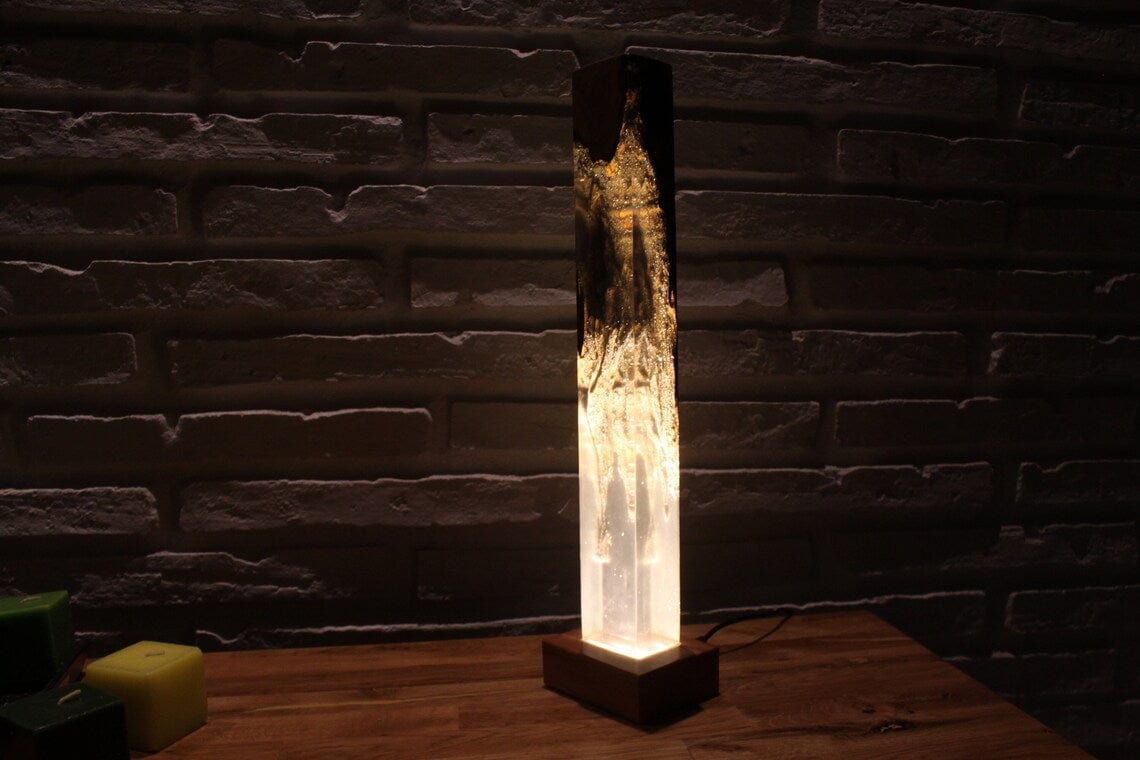 Veilleuse époxy faite à la main