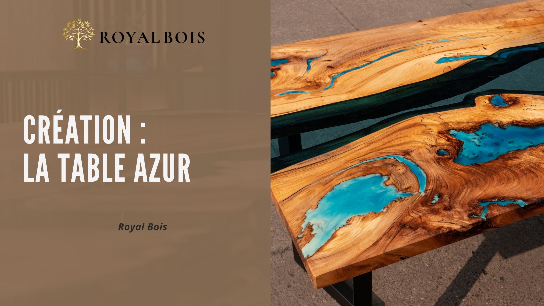 La Table Azur : Une Œuvre d'Art Inspirée par la Beauté de la Méditerranée