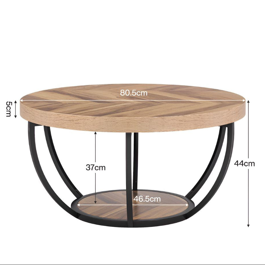 Table basse bois ronde