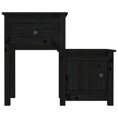 Double table de chevet Noir