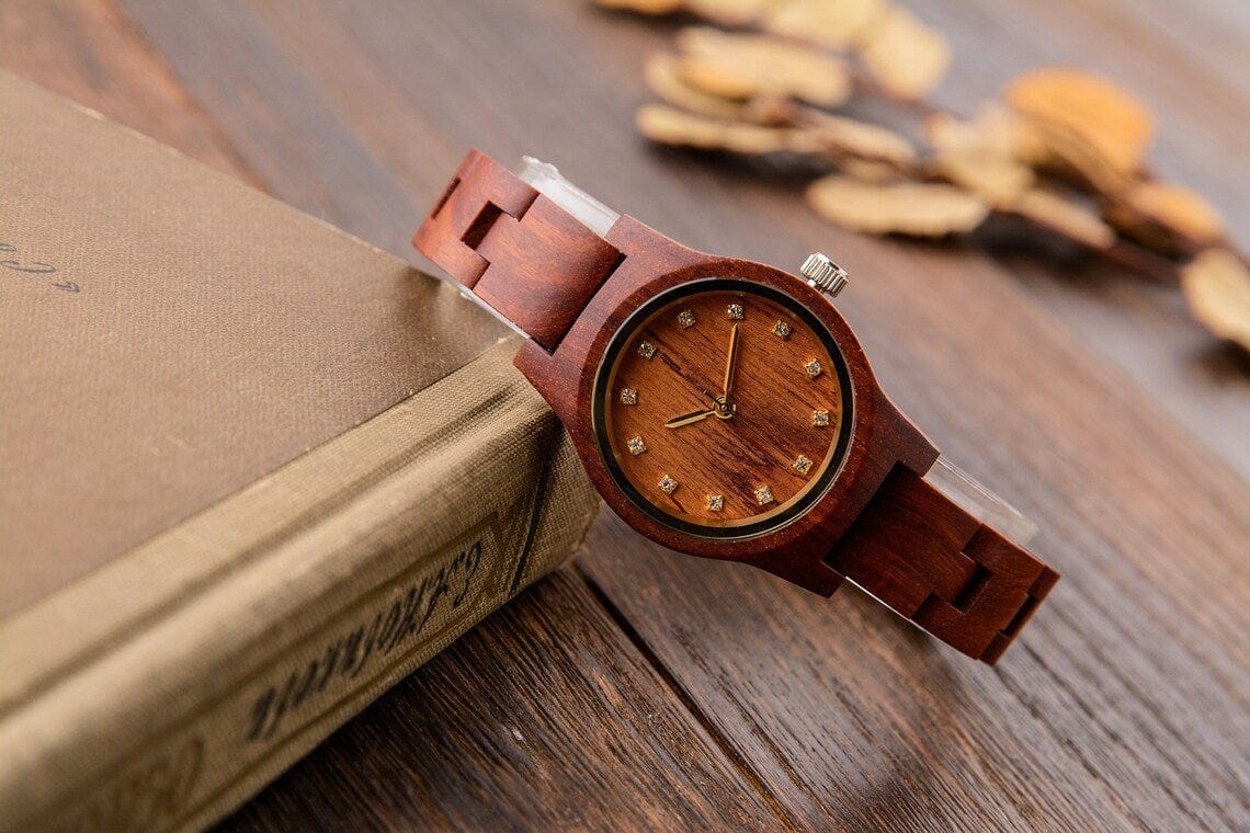 Montre en bois "Red"