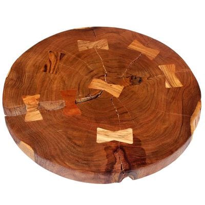 Petite table basse ronde bois