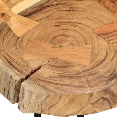Petite table basse ronde bois