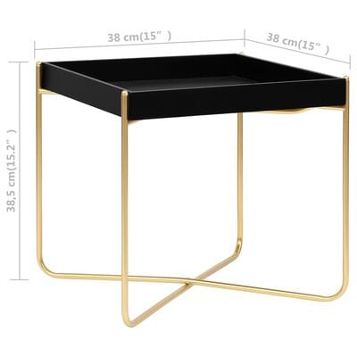 Petite table d'appoint noire