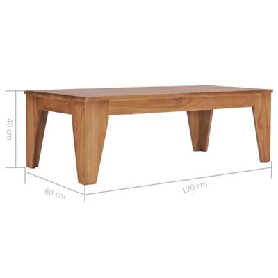 Salon table basse bois massif