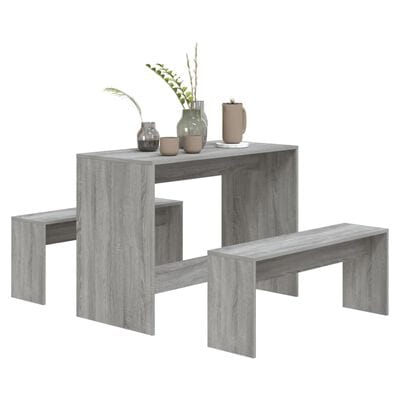 Table a manger avec banc gris