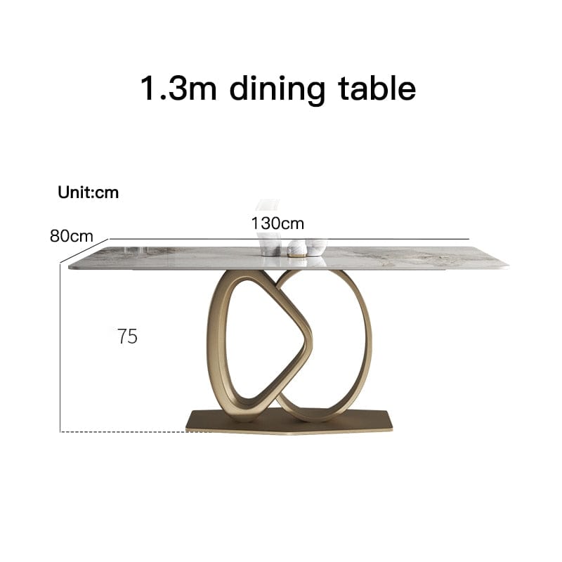 Table a manger pied central