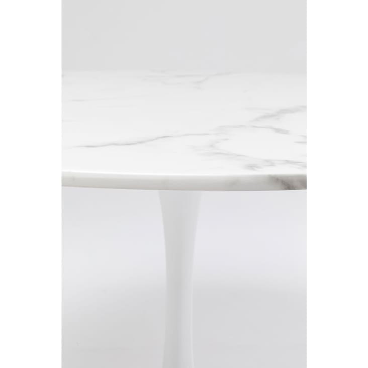 Table de salle à manger ronde avec plateau en marbre, D150xH76 cm