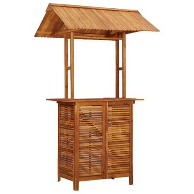 Table bar de jardin avec toit