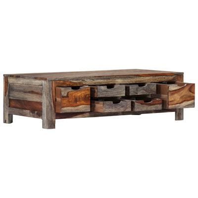 Table basse bois gris