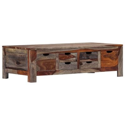 Table basse bois gris