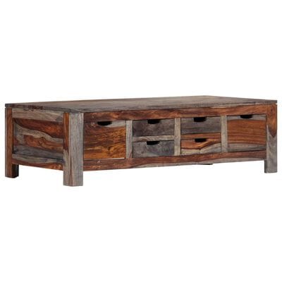 Table basse bois gris