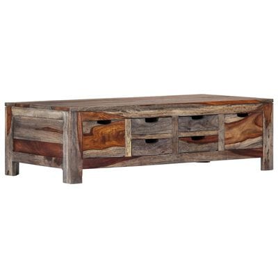 Table basse bois gris