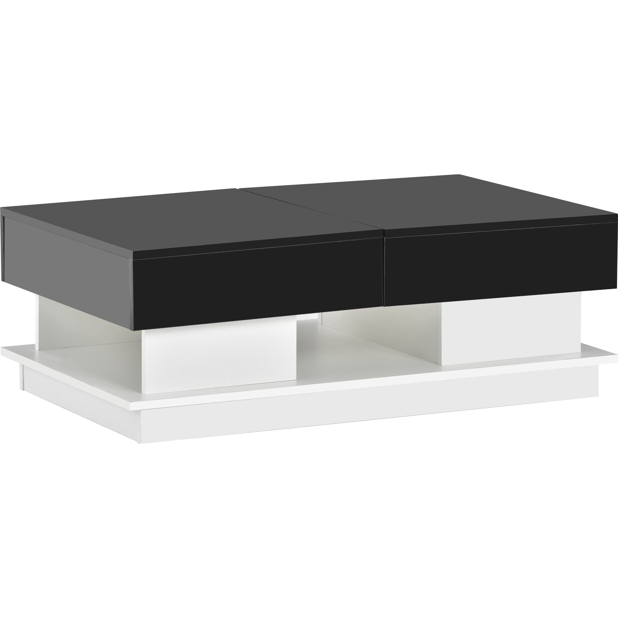 Table basse bois noir