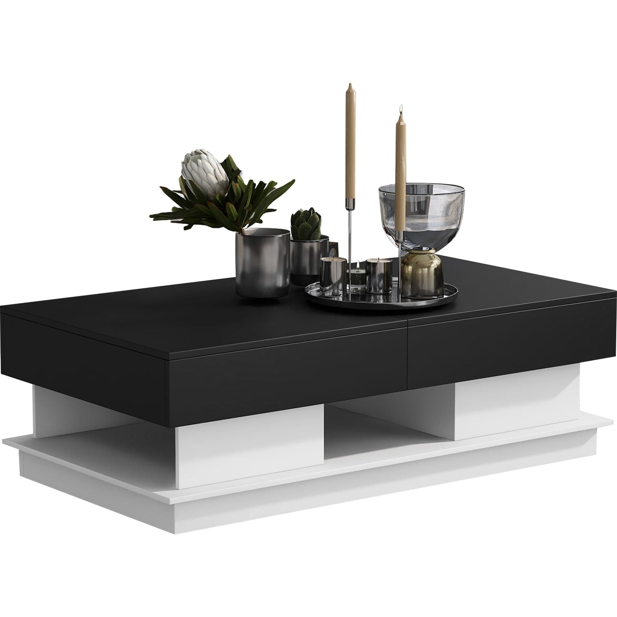 Table basse bois noir