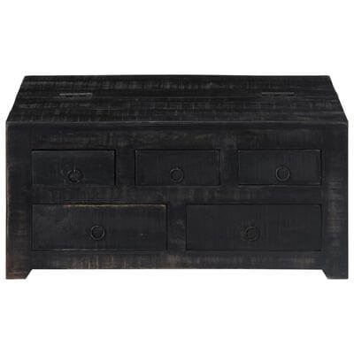 Table basse bois noir