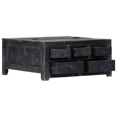 Table basse bois noir