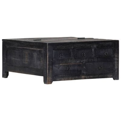 Table basse bois noir