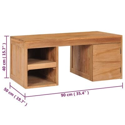 Table basse bois rangement