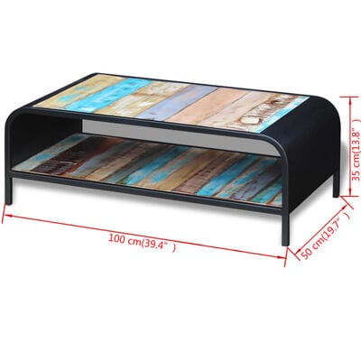 Table basse bois rectangulaire