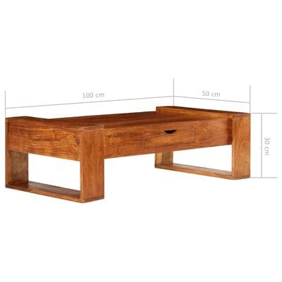 Table basse bois salon