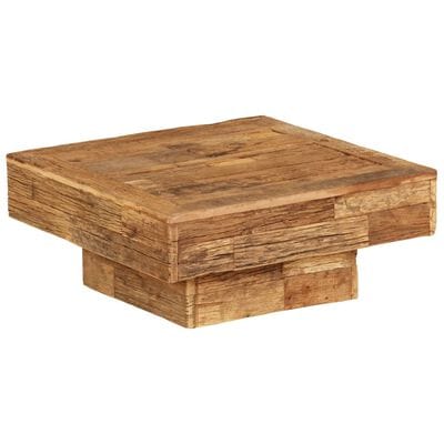 Table basse carrée bois massif
