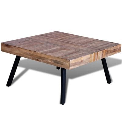 Table basse carrée en bois