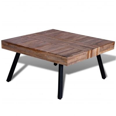 Table basse carrée en bois