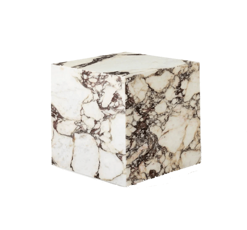 Table basse cube marbre