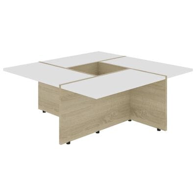 Table basse design blanc de salon