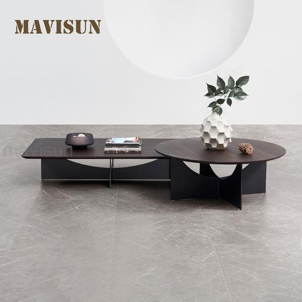 Table basse en bois ronde