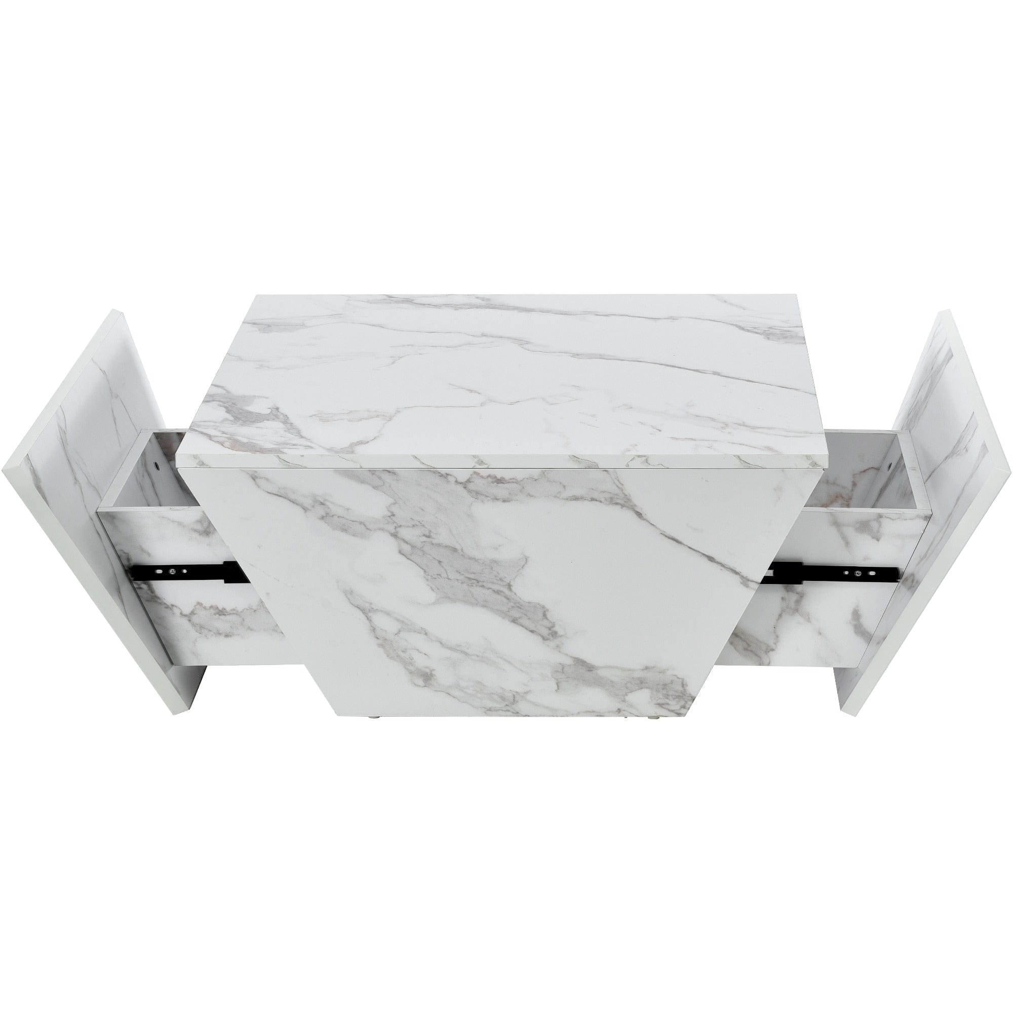 Table basse imitation marbre