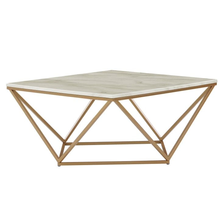 Table basse marbre beige