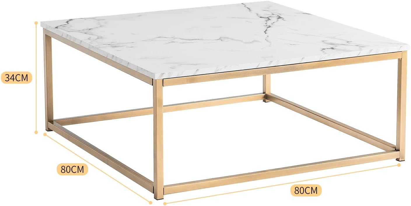 Table basse marbre carrée