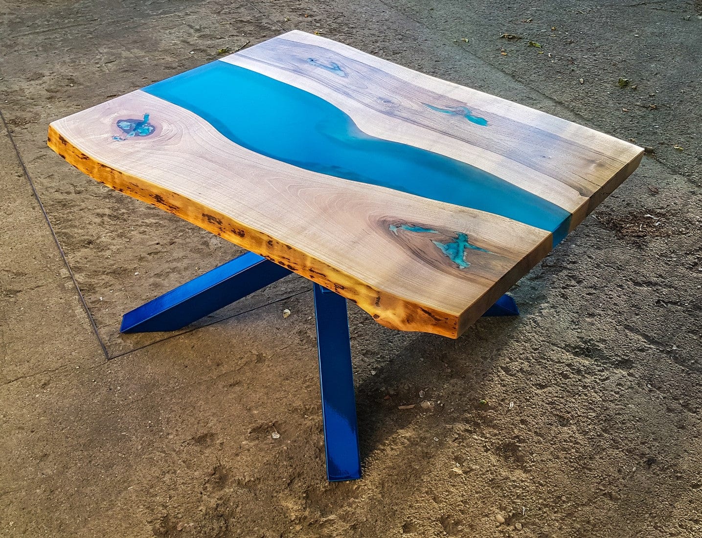 Table basse rivière