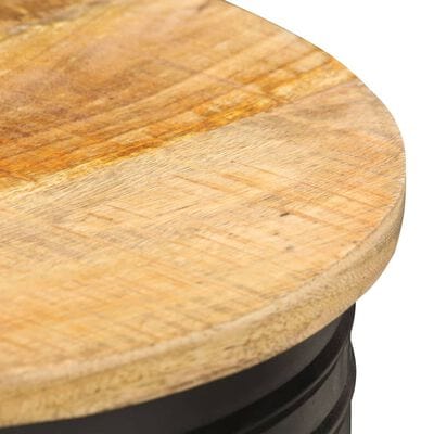 Table basse ronde bois avec rangement