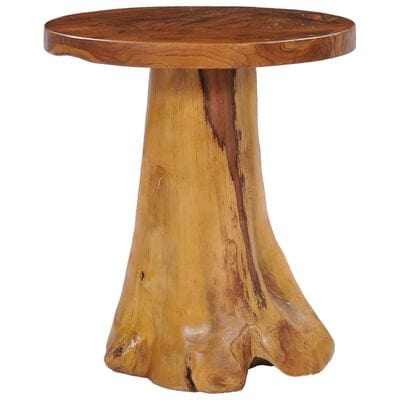 Table basse ronde bois brut