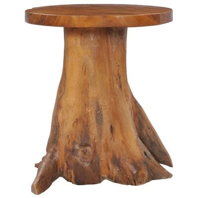 Table basse ronde bois brut