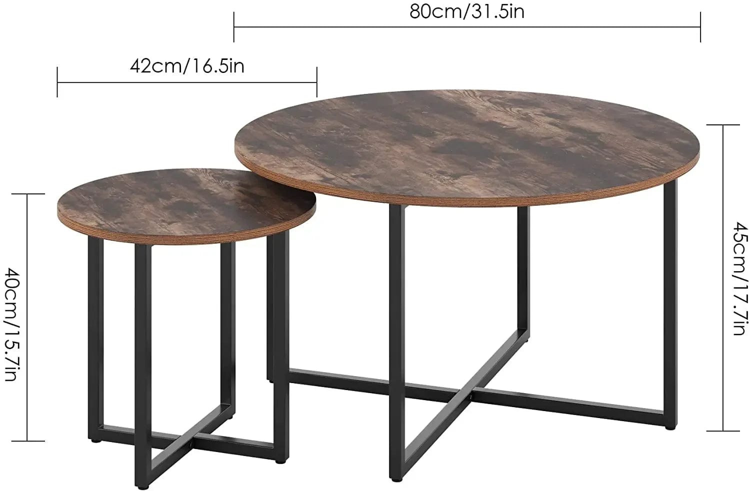 Table basse ronde en bois