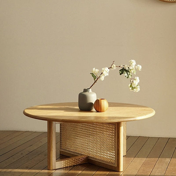 Table basse ronde scandinave